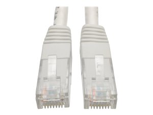 Tripp N200-002-WH 2ft Cat6 Gigabit Molded Patch Cable Rj45 M-m 550mhz 