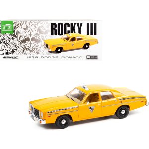 Greenlight 19111 1978 Dodge Monaco Taxi City Cab Co. Yellow Rocky Iii 