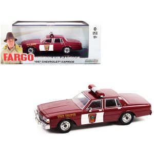 Greenlight 86610 1987 Chevrolet Caprice Burgundy With Burgundy Interio