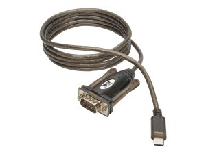 Tripp 4q6637 Usb 2.0 Usb-c To Db9 Adapter Cable Usb-c To Rs-232 M-m 5'