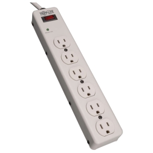 Tripp  Surge Protector Power Strip 120v 6 Outlet Metal 6' Cord 1340 Jo