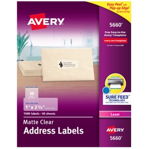 Avery 05660 Averyreg; Easy Peel Return Address Labels - Permanent Adhe