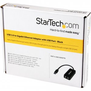 Startech RZ4408 Usb 3.0 To Gigabit Ethernet Adapter Nic W Usb Port - B