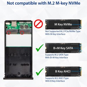 Syba SD-ENC40145 Ac Sd-enc40145 Usb 3.1 Type-c To Dual M.2 B-key Ssd R