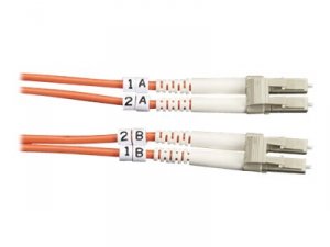 Black FO50-001M-LCLC Fiber Patch Cable 1m Mm 50 Lc To Lc