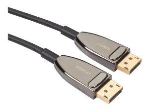 Black AOC-HL-DP4-100M Displayport1.4 Active Optical Cable,100m