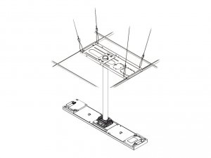 Clearone 910-3200-203-36 Standard Ceiling Mounting Kit (white) With 36