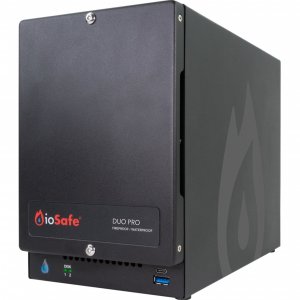 Iosafe 72410-1940-1500 Duo Pro 2x8tb Nas Storage With 5-year Drs Servi