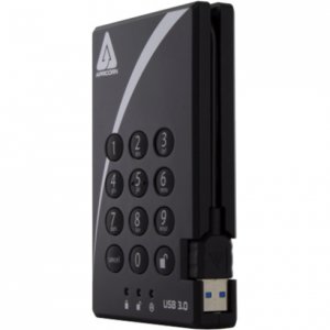 Apricorn A25-3PL256-S8000 8tb Ssd, Aegis Padlock Usb 3.0, 256b