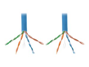 Tripp N22201KBL 1000ft Cat6 550mhz Gigabit Bulk Solid Pvc Cmr Cable Bl