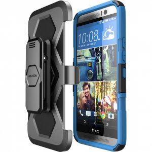 I M9-PRIME-BLUE Htc One M9 Prime Holster Case - Blue