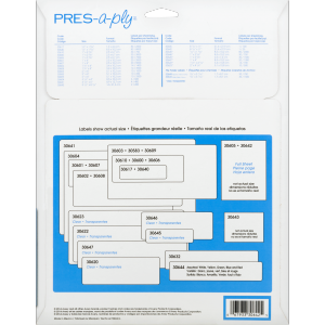 Avery 30642 Pres-a-ply 8 12 X 11 White Laserink Shipping Labels 1 Labe