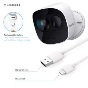 Amcrest AB2WFSET-2PP 2mp Smart Home Battery Camera System