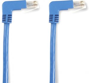 Black EVNSL216-0006-90DD Cat6 90 Dwn To Dwn Patch Cable Blue 6