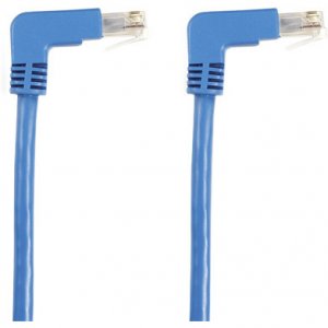 Black EVNSL216-0006-90DD Cat6 90 Dwn To Dwn Patch Cable Blue 6