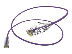 Unirise CS6A-20F-PUR Clearfit Slim 28awg Cat6a Purple 20ft