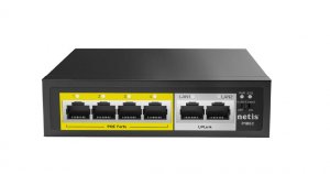 Netis P106C Netis 4-port 100m Poe Switch With 60w Power Budget