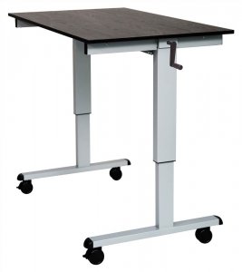 Luxor STANDCF48-AG/BO 48 High Speed Crank Adjustable Desk