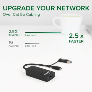 Plugable USBC-E2500 Plugable 2.5g Usb C And Usb To Ethernet