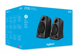 Logitech 980-000417 Z130 2.0 Speaker System - 5 W Rms - Black - Deskto