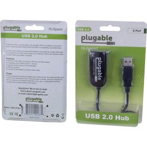 Plugable USB2-2PORT Plugable Usb 2.0 2-port Hub Splitter