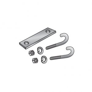 Black RM662 Ladder Rack J-bolt Kit (2 Bolts With Nut