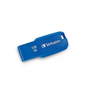 Verbatim 70880 128gb Ergo Usb 3.0 Flash Drive - Blue - The  Ergo Usb D