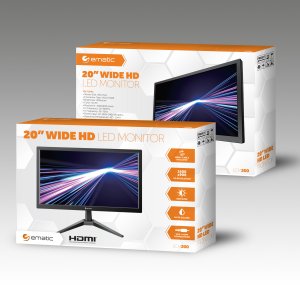 Ematic ECM200 20 Wide Hd Led Monitor