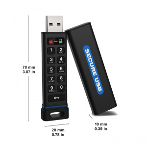 Securedata SU-KP-BL-8 8gb Usb Keypad Unlock Drive - Fips Compliant