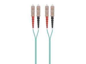 Monoprice 38339 Om3 Fiber Optic Cable-scupc-scupc,multi Mode,duplex,50