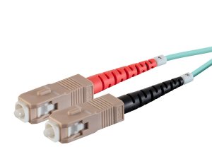 Monoprice 38339 Om3 Fiber Optic Cable-scupc-scupc,multi Mode,duplex,50