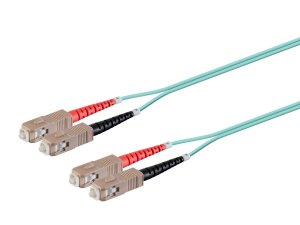 Monoprice 38339 Om3 Fiber Optic Cable-scupc-scupc,multi Mode,duplex,50