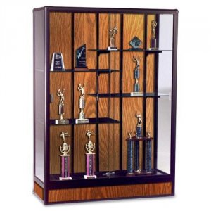 Mooreco 93R84 The Elite Freestanding Display Case Exhibits Trophies, C