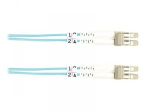 Black FO10G-010M-LCLC Fiber Patch Cable 10m 10 Gig Lc To Lc Aq