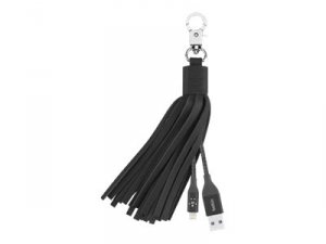 Belkin F8J174BT06INBLK Cable,synccharge,tassel,2.4a,ltg,6 ,bck