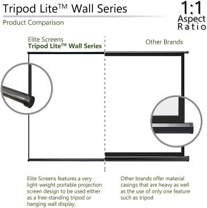 Elitescreens T65SW Tripod Lite, 65-inch 1:1