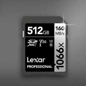 Lexar LSD1066512G-BNNNU Professional Sdxc Memory Card, 1066x 512gb, Cl