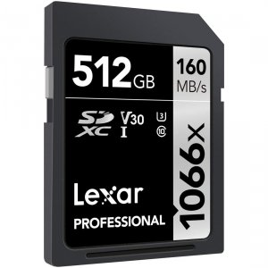 Lexar LSD1066512G-BNNNU Professional Sdxc Memory Card, 1066x 512gb, Cl