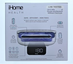 Ihome IUVBT1W Uv C Sanitizer Wbt Spk Usb Chg