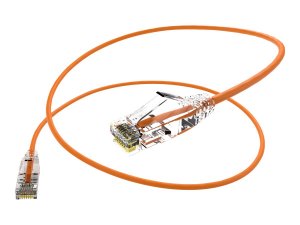 Unirise CS6A-09F-ORG Clearfit Slim 28awg Cat6a Orange 9ft