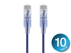 Monoprice 16338 Slimrun Cat6a Ethernet Patch Cable - Snagless Rj45_ Ut