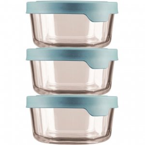 Anchor 13285L20 6 Pc Round Food Stge Vp W Lids