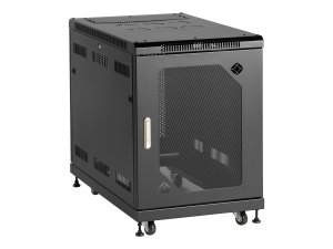 Black RM2400A Select Server Cabinet, 15u With Mesh Doo