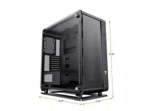 Thermaltake CA-1V2-00M1WN-00 Core P6 Tg Black Transformable Atx Case