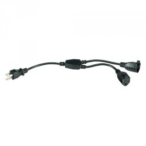 Black EPXR18 Power Cord Y Adapter 12in Ac Mff Mini E