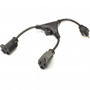 Black EPXR18 Power Cord Y Adapter 12in Ac Mff Mini E