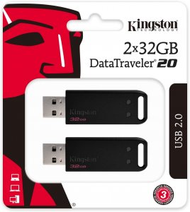 Kingston DT20/32GB-2P 32gb Usb 2.0 Datatraveler