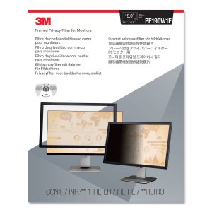 3m PF190W1F Framed Privacy Filter For 19 Widescreen Monitor