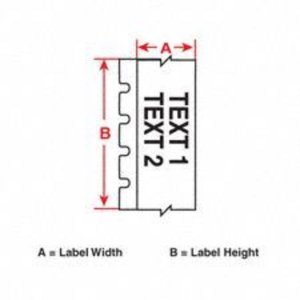 Brady MC-475-422 Mseries B422 White 0.475inx25ft 1  Roll Hf