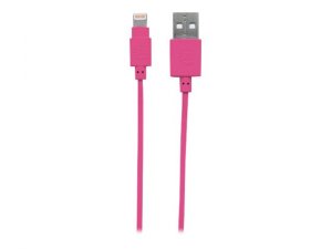 Manhattan 394222 3 Ft Lightning Cable Pink